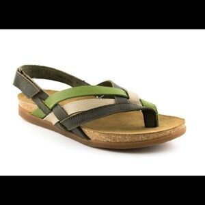 El Naturalista NF47 leather slingback thong sandal